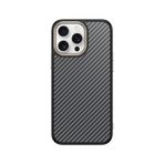 Kilifplus Apple iPhone 15 Pro ile Uyumlu Kılıf M-Safe Şarj Özellikli, Karbon Fiber Görünümlü, Antina Serisi Kapak, Tam Uyumlu, Kaliteli, Şık, Gri