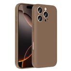 Kilifplus Apple iPhone 16 Pro ile Uyumlu Kılıf Kamera Korumalı İçi Kadife Dokulu Kartlık Hazneli Vitra Kapak, [ Tam Uyumlu, Kaliteli, Premium ], Kahverengi