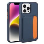 Kilifplus Apple iPhone 16 Pro Max ile Uyumlu Kılıf Kartlık Bölmeli X-Kart Silikon Kapak, Premium Koruma, Lacivert