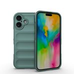 Kilifplus Apple iPhone 16 Uyumlu Silikon Telefon Kılıfı, Darbe Koruma, Kadife İç Yüzeyli, Oyuklu Tasarım, Kamera Korumalı Telefon Kapak, Koyu Yeşil