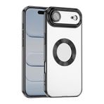 Kilifplus Apple iPhone 17 Air ile Uyumlu Kılıf Kamera Korumalı, Silikon, Logo Açık Arkası Şeffaf, Tam Uyumlu, Renkli, Omega Kapak, Siyah