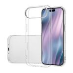 Kilifplus Apple iPhone 17 Air ile Uyumlu Kılıf Şeffaf Süper Silikon, Esnek, Clear, Tam Uyumlu Kapak