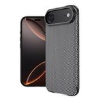 Kilifplus Apple iPhone 17 Air ile Uyumlu Kılıf Silikon Parmak İzi Bırakmayan Karbon Soft Negro Kapak - Siyah
