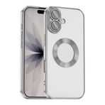 Kilifplus Apple iPhone 17 ile Uyumlu Kılıf Kamera Korumalı, Silikon, Logo Açık Arkası Şeffaf, Tam Uyumlu, Renkli, Omega Kapak, Gümüş
