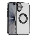 Kilifplus Apple iPhone 17 ile Uyumlu Kılıf Kamera Korumalı, Silikon, Logo Açık Arkası Şeffaf, Tam Uyumlu, Renkli, Omega Kapak, Siyah