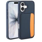 Kilifplus Apple iPhone 17 ile Uyumlu Kılıf Kartlık Bölmeli X-Kart Silikon Kapak, Premium Koruma, Lacivert