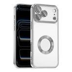 Kilifplus Apple iPhone 17 Pro Max ile Uyumlu Kılıf Kamera Korumalı, Silikon, Logo Açık Arkası Şeffaf, Tam Uyumlu, Renkli, Omega Kapak, Gümüş
