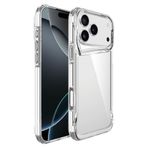 Kilifplus Apple iPhone 17 Pro Max ile Uyumlu Kılıf Şeffaf TPU Kenarları Esnek Crystal Sert Silikon T-Max Kapak