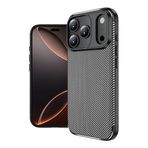 Kilifplus Apple iPhone 17 Pro Max ile Uyumlu Kılıf Silikon Parmak İzi Bırakmayan Karbon Soft Negro Kapak - Siyah