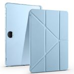 Kilifplus Honor Pad 9 ile Uyumlu Kılıf Tri Folding Silikon Kalem Bölmeli Katlanabilir Standlı PU Deri Yumuşak Kapak, Tablet Kılıfı [Akıllı Kapak, Uyku Modlu] - Mavi
