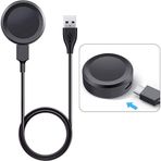 Kilifplus - Huawei GT2 Pro, Huawei GT3 ile Uyumlu 46mm Akıllı Saat USB Manyetik Şarj Kablosu HC08 - Siyah