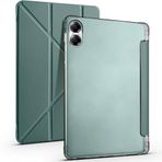 Kilifplus Huawei Honor Pad X8 Pro 11.5 ile Uyumlu Tablet Kılıfı Standlı Tri Folding Kalemlikli Silikon Smart Cover - Kırmızı