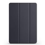 Kilifplus Huawei MatePad Air 2023 ile Uyumlu Tablet Kılıfı Smart Cover Uyku Modlu Standlı Arkası Sert Şeffaf Kapak - Siyah