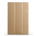 Kilifplus Huawei MatePad SE 10.4 ile Uyumlu Tablet Kılıfı Smart Cover Uyku Modlu Standlı Arkası Sert Şeffaf Kapak - Gold