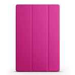 Kilifplus Huawei MatePad SE 10.4 ile Uyumlu Tablet Kılıfı Smart Cover Uyku Modlu Standlı Arkası Sert Şeffaf Kapak - Pembe