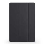 Kilifplus Huawei MatePad SE 10.4 ile Uyumlu Tablet Kılıfı Smart Cover Uyku Modlu Standlı Arkası Sert Şeffaf Kapak - Siyah