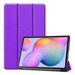 Kilifplus Huawei MatePad T8 ile Uyumlu Tablet Kılıfı Smart Cover Uyku Modlu Standlı Arkası Sert Şeffaf Kapak - Mor