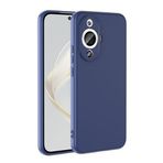 Kilifplus Huawei Nova 12S ile Uyumlu Kılıf Mat Lansman Kılıf, Kadife İç Yüzey, Silikon, Esnek, Pürüzsüz, Yumuşak - Lacivert