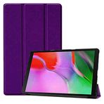 Kilifplus Huawei T3 10 inc ile Uyumlu Tablet Kılıfı Smart Cover Uyku Modlu Standlı Arkası Sert Şeffaf Kapak - Mor