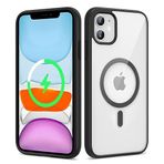 Kilifplus iPhone 11 Magsafe Wireless Şarj Özellikli Silikon Zore Ege Kapak Siyah Kılıf