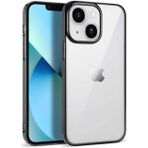 Kilifplus iPhone 14 (6.1) Kılıf Silikon Renkli Esnek Pixel Kapak - Siyah