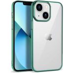 Kilifplus iPhone 14 (6.1) Kılıf Silikon Renkli Esnek Pixel Kapak - Yeşil