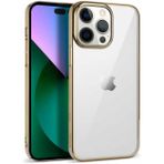 Kilifplus iPhone 14 Pro Max (6.7) Kılıf Silikon Renkli Esnek Pixel Kapak - Gold