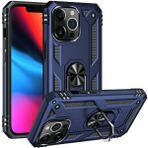 Kilifplus iPhone 15 Pro Max (6.7) ile Uyumlu Kılıf Zırhlı Standlı Mıknatıslı Tank Kapak - Lacivert