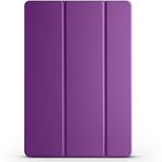 Kilifplus Lenovo Tab P12 ile Uyumlu Tablet Kılıfı Smart Cover Uyku Modlu Standlı Arkası Sert Şeffaf Kapak - Mor