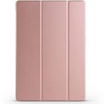 Kilifplus Lenovo Tab P12 ile Uyumlu Tablet Kılıfı Smart Cover Uyku Modlu Standlı Arkası Sert Şeffaf Kapak - Rose Gold