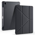Kilifplus Lenovo Tab TB-311FU ile Uyumlu Kılıf Tri Folding Silikon Kalem Bölmeli Katlanabilir Standlı PU Deri Yumuşak Kapak, Tablet Kılıfı [Akıllı Kapak, Uyku Modlu] - Siyah