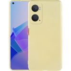 Kilifplus Oppo A96 4G Gold İnce Mat Esnek Silikon Kılıf