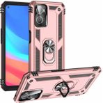 Kilifplus Oppo A96 4G Zırhlı Standlı Mıknatıslı Tank Kapak Rose Gold Kılıf