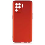 Kilifplus Oppo Reno 5 Lite Ince Mat Esnek Silikon Kırmızı Kılıf