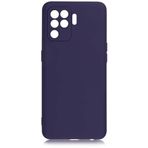 Kilifplus Oppo Reno 5 Lite İnce Mat Esnek Silikon Lacivert Kılıf
