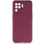 Kilifplus Oppo Reno 5 Lite İnce Mat Esnek Silikon Mürdüm Kılıf