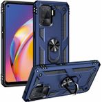Kilifplus Oppo Reno 5 Lite Zırhlı Standlı Mıknatıslı Tank Kapak Lacivert Kılıf