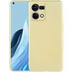 Kilifplus Oppo Reno 7 İnce Mat Esnek Silikon Gold Kılıf