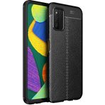 Kilifplus Samsung Galaxy A03s Kılıf ile Uyumlu Kılıf Deri Görünümlü Parmak İzi Bırakmayan Kaliteli Niss Silikon, Kaliteli, Tam Uyumlu - Siyah