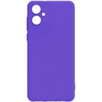 Kilifplus Samsung Galaxy A04e ile Uyumlu Kılıf Mat Lux Kamera Korumalı Renkli Yumuşak Biye Silikon Kapak - Lila