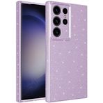 Kilifplus Samsung Galaxy A05 ile Uyumlu Kılıf Simli Parlak Lüks Silikon Koton Kapak Kamera Korumalı - Lila