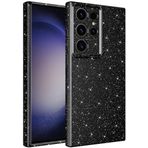 Kilifplus Samsung Galaxy A05 ile Uyumlu Kılıf Simli Parlak Lüks Silikon Koton Kapak Kamera Korumalı - Siyah