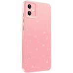 Kilifplus Samsung Galaxy A05 ile Uyumlu Silikon Kapak Simli Parlak Lux Kamera Korumalı Koton - Pembe