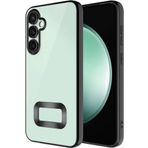 Kilifplus Samsung Galaxy A05s ile Uyumlu Kılıf Kamera Korumalı Silikon Logo Açık Arkası Şeffaf Omega Kapak - Siyah
