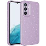 Kilifplus Samsung Galaxy A05s ile Uyumlu Silikon Kapak Simli Parlak Lux Kamera Korumalı Koton - Lila