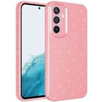 Kilifplus Samsung Galaxy A05s ile Uyumlu Silikon Kapak Simli Parlak Lux Kamera Korumalı Koton - Pembe