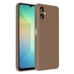 Kilifplus Samsung Galaxy A06 ile Uyumlu Kılıf Kamera Korumalı İçi Kadife Dokulu Kartlık Hazneli Vitra Kapak, [ Tam Uyumlu, Kaliteli, Premium ], Kahverengi