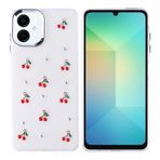 Kilifplus Samsung Galaxy A06 ile Uyumlu Kılıf Şeffaf Simli Airbag Tasarımlı Kapak, Darbe Emici, Kamera Korumalı, [ Tam Uyumlu, Zarif, Kaliteli ], Kiraz