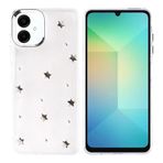 Kilifplus Samsung Galaxy A06 ile Uyumlu Kılıf Şeffaf Simli Airbag Tasarımlı Kapak, Darbe Emici, Kamera Korumalı, [ Tam Uyumlu, Zarif, Kaliteli ], Yıldız