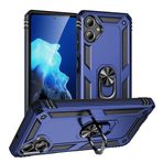 Kilifplus Samsung Galaxy A06 ile Uyumlu Kılıf Zırhlı Standlı, Tam Uyumlu, Tank Kapak, Mavi